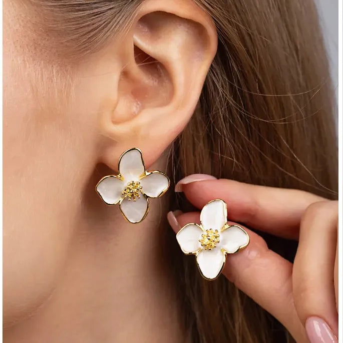 Romantic Hibiscus Earrings