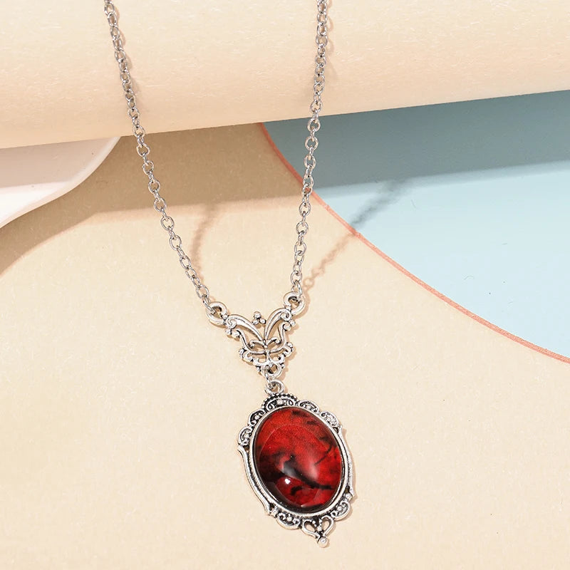 Crimson Veil Necklace
