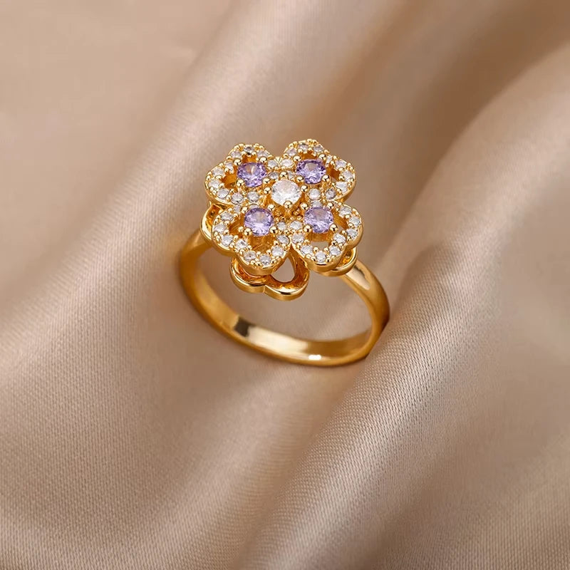 Zircon Eye Ring