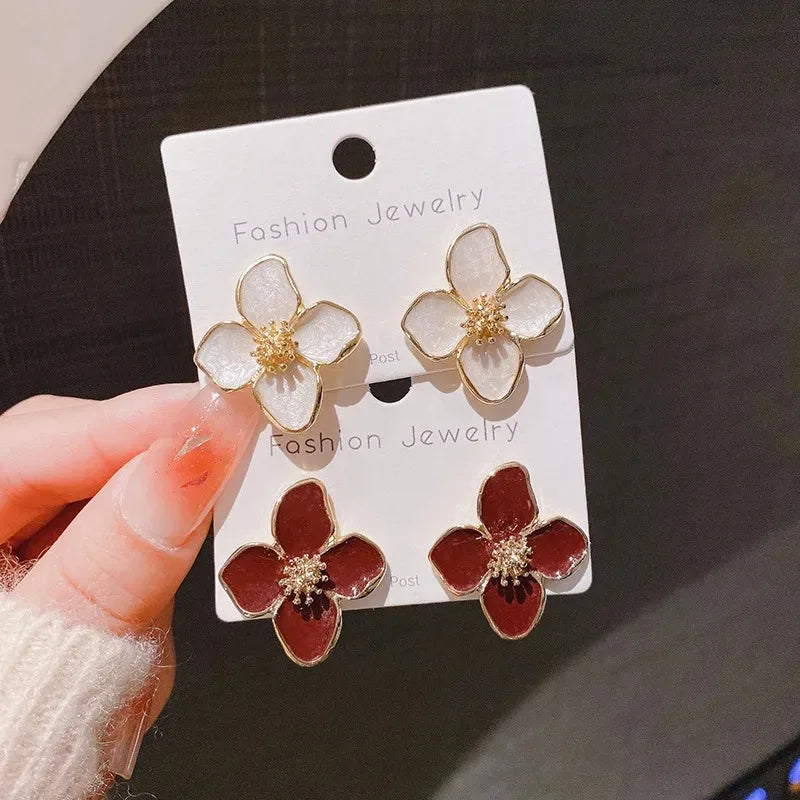 Romantic Hibiscus Earrings