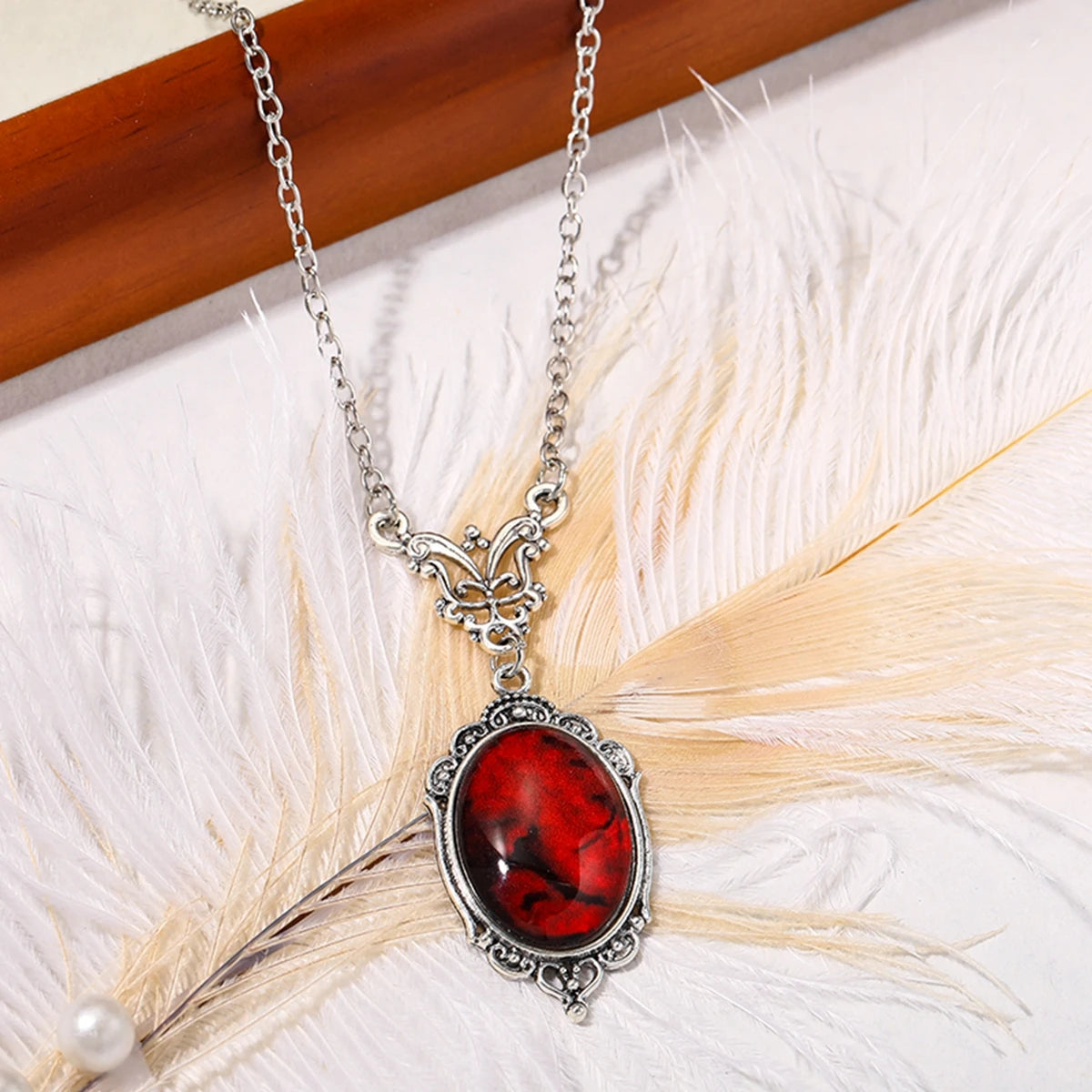 Crimson Veil Necklace