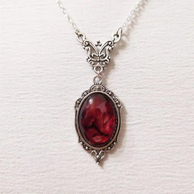 Crimson Veil Necklace