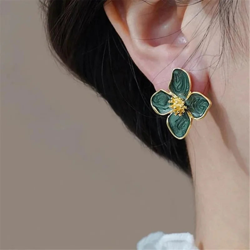 Romantic Hibiscus Earrings