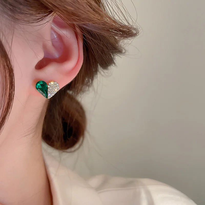 Crystal Heart Earrings