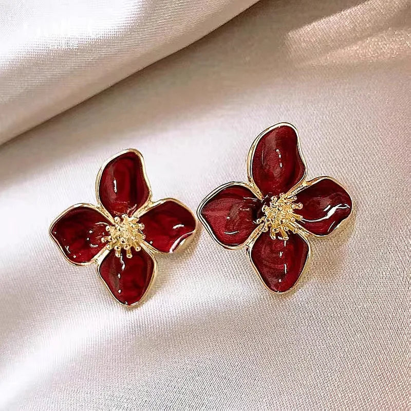 Romantic Hibiscus Earrings